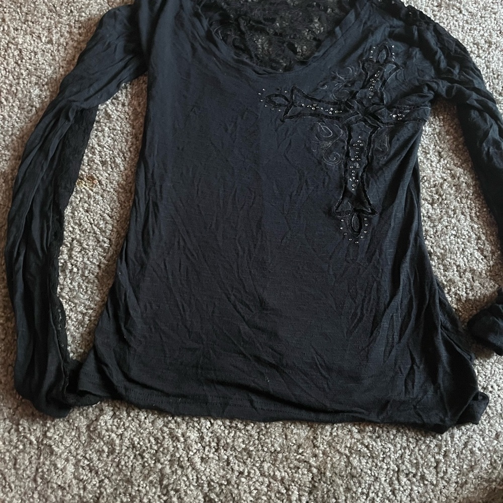 Ariat Black Lace Top